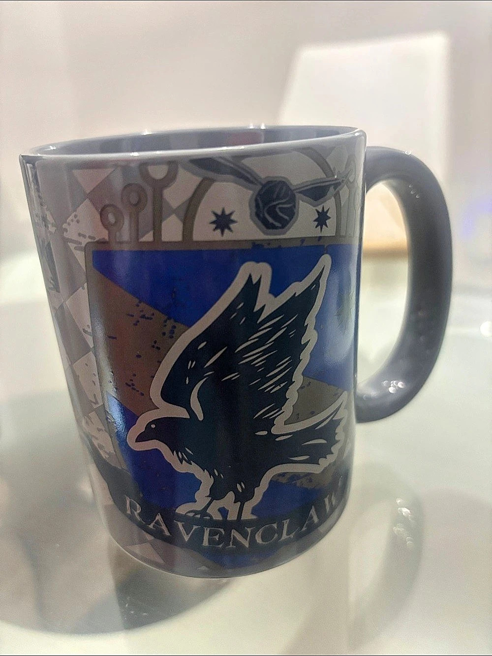 Zak Designs Harry Potter Ravenclaw Coffee Mug Blue & Gray